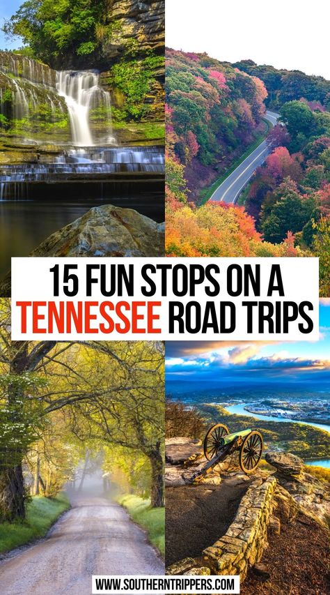 15 Fun Stops on a Tennessee Road Trips | tennessee road trip bucket lists | road trip to tennessee bucket lists | fun tennessee road trips | tennessee waterfalls road trip | big city lights road trip | nashville tennessee road trip | nashville tennessee vacation road trips | gatlinburg tennessee road trips | places to visit in tennessee road trips | places to visit in tennessee road trips | things to do in tennessee road trips | smoky mountains tennessee road trips |#tennessee #roadtrips #travel Places To Visit In Tennessee, Things To Do In Tennessee, Tennessee Family Vacation, Nashville Tennessee Vacation, Tennessee Waterfalls, One Week Itinerary, Tennessee Road Trip, Mountains Tennessee, Smokey Mountains Vacation