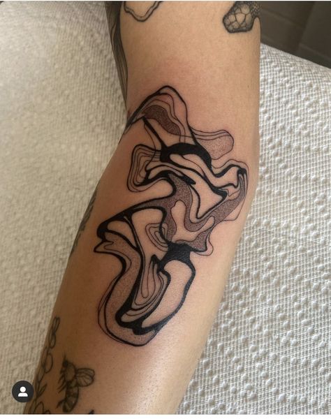 Only Shading Tattoo, All Shading Tattoo, Shading Only Tattoo, Smokey Abstract Tattoo, Shade Tattoo Ideas, Non Shaded Tattoos, Shaded Tattoo Ideas, Smokey Tattoo Ideas, Abstract Blackwork Tattoo