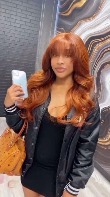 Modern Lob Haircut, Claw Clip Hairstyles, Frontal Wig Hairstyles, Ginger Hair Color, Lob Haircut, Clip Hairstyles, Father's Day Gifts, Front Lace Wigs Human Hair, Baddie Hairstyles