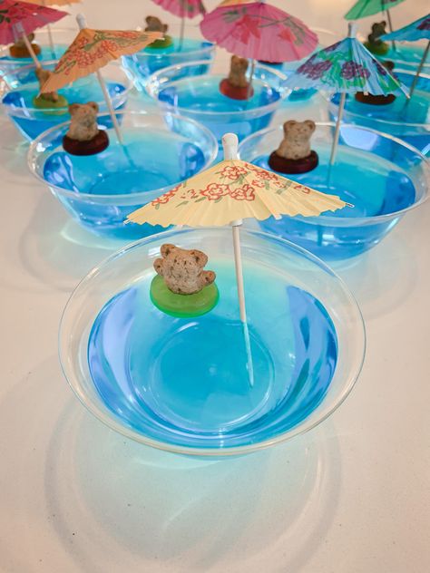 Teen Beach Movie Party, Beach Bday, Beach Movies, Beach Theme Birthday Party, Bday Decoration, Beach Theme Birthday, Jello Cups, Hawaii Theme, Ocean Birthday Party