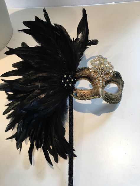 A personal favorite from my Etsy shop https://www.etsy.com/listing/525252224/gold-and-black-mask-black-masquerade Black Masquerade Mask For Carnival, Gold And Black Mask Masquerade Theme, Black Gold Masquerade Mask, Luxury Black Masquerade Mask For Carnival, Black Handmade Masquerade Mask For Carnival, Halloween Masked Ball, Black Masquerade, Beautiful Masks, Black Masquerade Mask