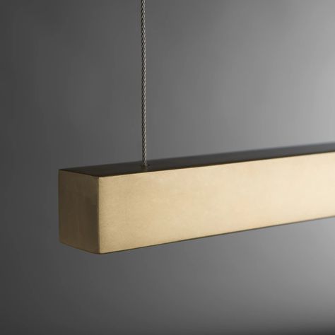 Ingot LED Pendant | by Hubbardton Forge | 401374 Linear Suspension, Hubbardton Forge, Led, Pendant