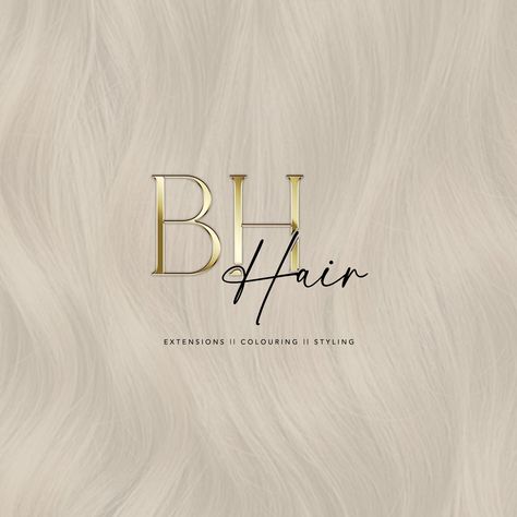 New premises meant new branding for @bh.hair 👌🏼✨ Branding really is key—it's your chance to showcase who you are, gives an instant impression of your business, and lets your clients know why they should choose you! *Pre-scheduled content . . . #logodesign #logo #luxurylogo #design #logodesigner #graphicdesigner #beautylogo #logos #hairlogo #personalised #aestheticslogo #brandingdesign #spmulogo #beautybranding #businesslogo #logoinspiration #logodesigns #makeuplogo #logoinspirations Logo Design For Hair Business, Hair Brand Logo Design, Hair Page Logo, Hair Logo Design Ideas, Hair Brand Logo, Hair Business Logo, Hair Branding, Hair Logo Design, Hair Salon Logos