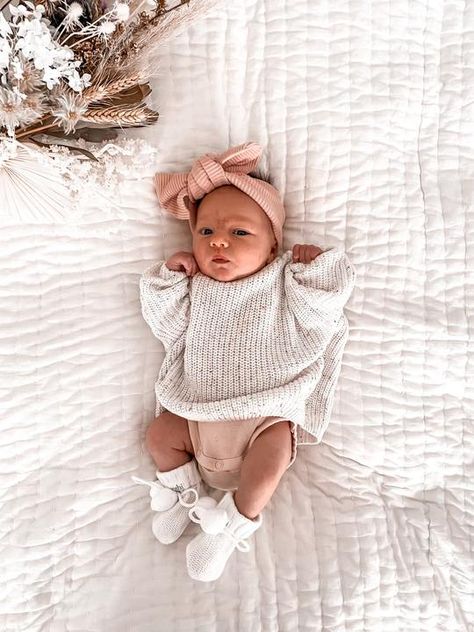 Newborn May Outfits, May Newborn Outfit, New Born Outfits Baby Girl, Newborn Style Girl, Newborn Sweater Outfit, 3 Month Old Outfits, Newborn Girl Summer Outfits, Newborn Spring Outfits, 0 3 Months Baby Clothes Girl