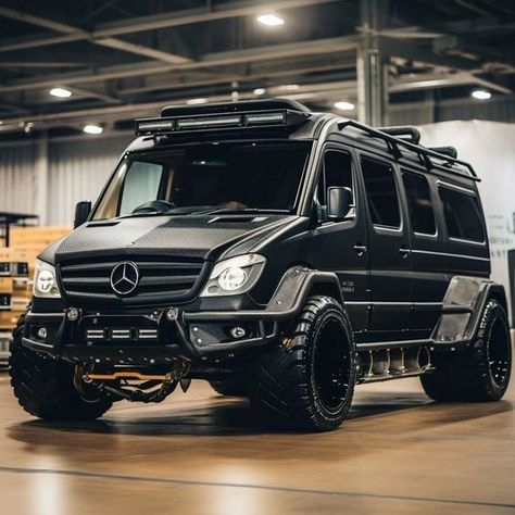 Mercedes Sprinter 2006+. Who said we can't build beast out old van? Black & Carbon… | Instagram Mercedes Benz Sprinter Camper, Mercedes Sprinter 4x4 Camper, Mercedes Benz Van, Mercedes Camper Van, Mercedes Sprinter 4x4, Old Van, Accessoires 4x4, 4x4 Camper Van, Mercedes Camper