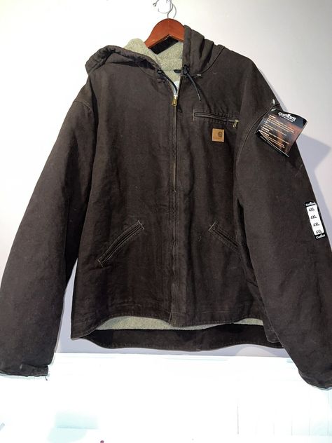 Up for auction is a great Carhartt Jacket..... Good Luck Bidding ! Size : 4XL pit to pit : 35” length: 29” Condition : new with tags Please bid with confidence , I STRIVE FOR 5 STAR SERVICE. Any questions , problems ect. Please don't hesitate to ask. Buy multiple items , SAVE ON SHIPPING !!!!! I will not be held responsible for shipping delays due to the length of an item clearing customs. It varies from country to country. When you receive your item & if the item or transaction didn't live up t Sherpa Lined Jacket, Carhartt Jacket, Swaggy Outfits, Line Jackets, Sherpa Lined, Dream Clothes, Gilmore Girls, New Wardrobe, Retro Outfits