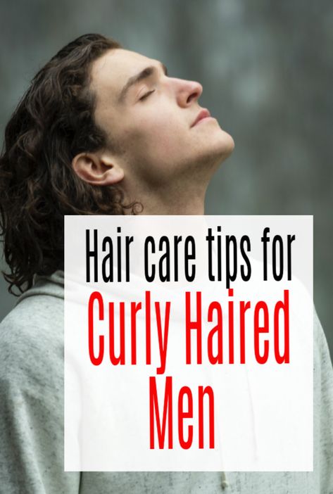 Curly Hair Men - How To Take Care of Natural Curls and other hair care tips for curly haired men #haircare #curlyhair #curlyhairmen #abeautifulspace Frizzy Hair Remedies Men, Curly Hair Men Care, Mens Hair Care Routine, Mens Curly Hair Routine, Curly Hair Care For Men, Men Hair Routine, Curly Hair Routine Men, Taking Care Of Curly Hair, Curly Haired Men