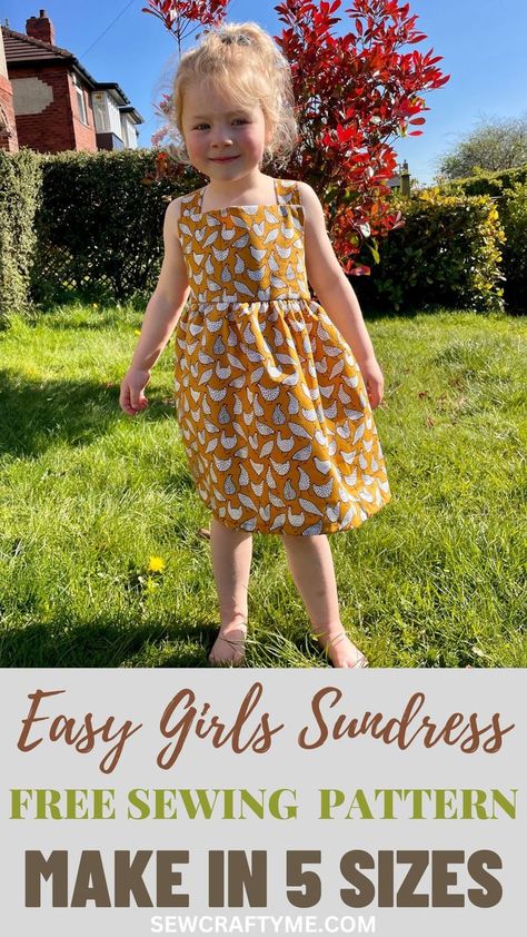 Little Baby Girl Dress Pattern, Simple Toddler Dress Pattern, Free Girls Sewing Patterns, Easy Toddler Dress Pattern, Sewing Toddler Clothes, Easy Girls Dress Pattern, Free Girls Dress Sewing Pattern, Free Girls Dress Pattern, Free Sewing Patterns For Kids