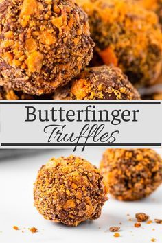 Butterfinger Truffles Recipe, Butterfinger Truffles, Butterfinger Candy, Homemade Truffles, Dessert Truffles, Christmas Candies, Truffles Recipe, Six Sisters Stuff, Candy Truffles