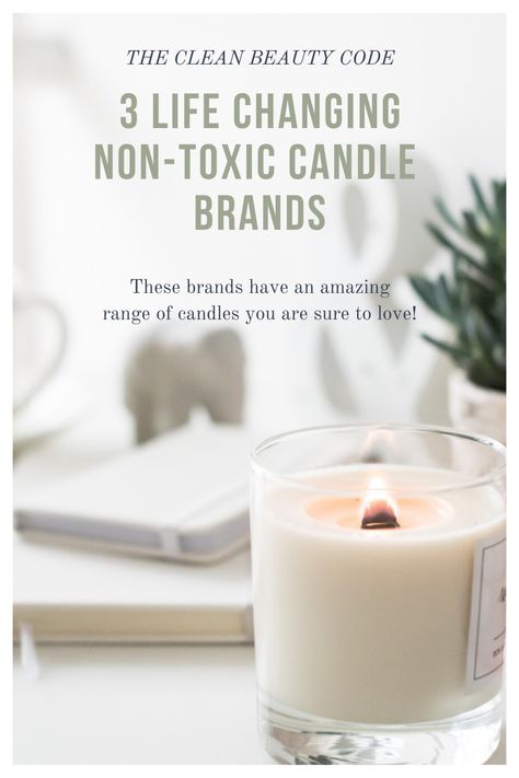 Non-Toxic Candle brands can be hard to come by and the three non-toxic candle brands in this are easy to shop (in-store as well as online) and have an amazing range of products to choose from. They will easily replace the conventional brands you love like bath body works! They have some amazing seasonal scents as well as year-round ones to choose from. Finding an amazing non-toxic candle for you home doesn't have to be a pain anymore! The Clean Beauty Code has done that work for you. Non Toxic Candles, Clean Candles, Nontoxic Candles, Eco Friendly Candles, Clean Candle, Candle Branding, Safe Cleaning Products, Natural Candles, Large Candles