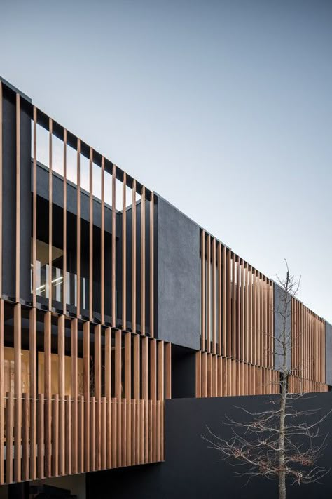 Building Skin, Timber Screens, Wood Facade, Wooden Facade, Wood Architecture, Timber Cladding, Modern Architecture House, Building Facade, Design Exterior