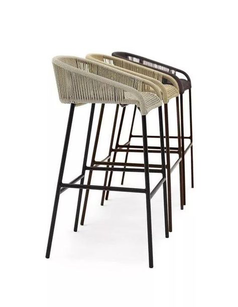 Woven Chairs We Need Right Now - Page 5 of 39 - SooPush Resin Patio Furniture, High Bar Stools, Comfy Living Room Furniture, Most Comfortable Office Chair, Comfortable Office Chair, Woven Chair, Ikea Chair, Outdoor Stools, Outdoor Bar Stools