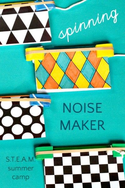 Explore the Science of Sound with a DIY Spinner Noise Maker Craft, Diy Spinner, Books And Activities, Spinners Diy, Sound Science, Steam Ideas, Science Camp, Summer Science, Steam Projects