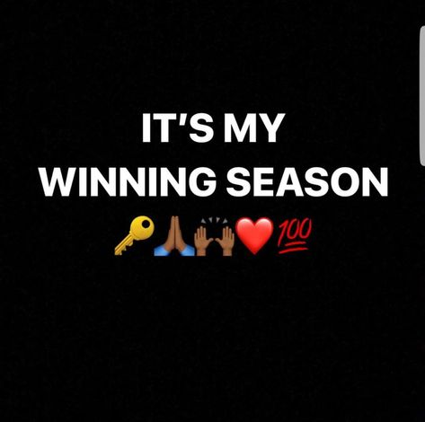 I declare I am entering the season of CONSECUTIVE WINS! Everything I've been through was preparing me for the blessings that I'm about to receive! No weapon formed against me will be able to prosper. I don't know exactly how I'm going to WIN, but I do know that I'M NOT GOING TO LOSE! I'm trusting God with my life, and I know that he won't fail me! Everything attached to me WINS!!! 🙌🏽🙏🏽❤💪🏽🔑🔥😇 #EverytimeYouLookUpYouGoneSeeMeWinning Everything Attached To Me Wins, Losing Season Quotes, I Will Be Great Quotes, Im Winning Quotes, Entering New Year Quotes, Entering A New Season Quotes, Its My Winning Season Quotes, Wallahi I’m Finished, Winning Season Quotes