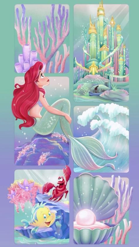 #backround#vibes #disney Sea Art Wallpaper, Disney Background Aesthetic, Disney Wallpaper For Iphone Aesthetic, Mermaid Cartoon Drawing, Cute Mermaid Wallpaper, Arial Princess, The Little Mermaid Wallpaper, Wallpaper Mermaid, Ariel Aesthetic