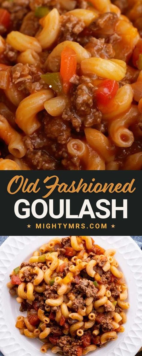 American Goulash Recipes Paula Deen, Old Classic Fashioned Goulash, All American Goulash, Polish Beef Goulash, Grown Beef Recipes Dinners, America Chop Suey, Goloush Recipe American Goulash, American Dishes Meals, Golashes Recipes Easy