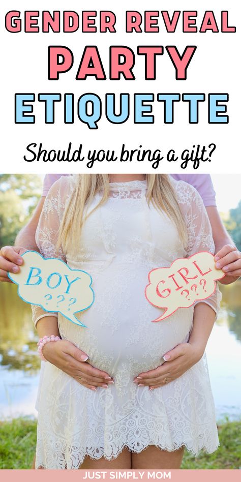 With gender reveal parties becoming more and more popular you may find yourself asking - do you bring a gift to a gender reveal party? Gender Reveal Manicure, Gender Reveal Party Gift Ideas, Gift Ideas For Gender Reveal Party, What To Wear To A Gender Reveal Party, Gender Reveal Gift Ideas To Give, Gender Reveal Gifts To Bring, Gifts For Gender Reveal Party, Gender Reveal Gift Ideas, Finding Out Baby Gender