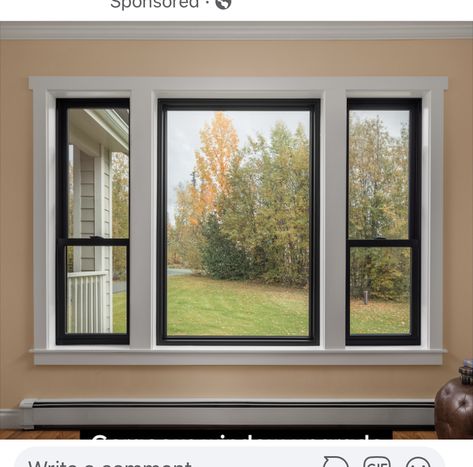 Triple Pane Windows, Window Remodel, House Window Design, Andersen Windows, Double Window, Square Windows, Interior Window, Dining Room Windows, Replacement Windows