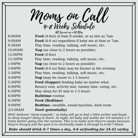 Moms On Call, Newborn Sleep Schedule, Newborn Schedule, Baby Routine, Week Schedule, Baby Schedule, Newborn Baby Tips, Newborn Mom, Baby Sleep Schedule