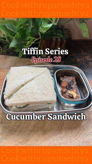 Cucumber Sandwich, Tiffin Recipe, Cucumber Sandwiches, Cucumber, Sandwiches