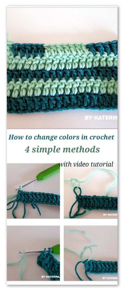 how to change colors in crochet Change Colors In Crochet, Beginning Crochet, Crocheted Afghans, Stuff Toys, Crochet Tips, Crochet Hook Set, Crochet Tutorials, Crochet Cross, Crochet Inspiration