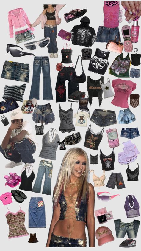 #y2k #outfitspo #clothes #pink #fyp 2000s Fashion Inspiration, Y2k Party Outfit, 2000 Outfits, Early 2000s Aesthetic, Mcbling Fashion, 2000s Party, Street Style Outfits Casual, Y2k Inspo, Trashy Outfits