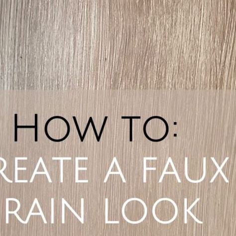 Painting Faux Wood Kitchen Cabinets, How To Fake Wood Grain, How To Faux Wood Paint, Faux Wood Gel Stain, Fake Wood Grain Painting, Paint Wood Grain Effect, How To Paint To Look Like Wood Grain, Diy Wood Grain Paint, Faux Wood Painted Cabinets