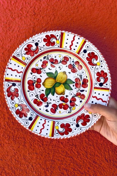 Italian Plates, Italian Dinnerware, Italian Pattern, Italian Home Decor, Unique Plates, Contemporary Pottery, Patterned Plates, Keramik Design, Italian Pottery