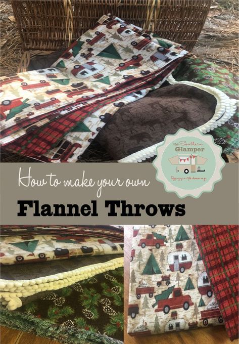 Mickey Mouse Crafts, Sewing Blankets, Minky Quilt, Lap Blankets, Trailer Tent, Flannel Quilts, Sewing Fleece, Christmas Flannel, Fall Camping