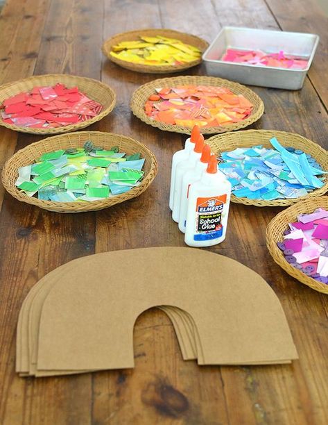 Craft Ideas for Kids Stuck in Quarantine Work Party Games, Auction Ideas, Spring Preschool, Big Group, Rainbow Crafts, Kid Craft, St Patrick's Day Crafts, Daycare Crafts, Toddler Art