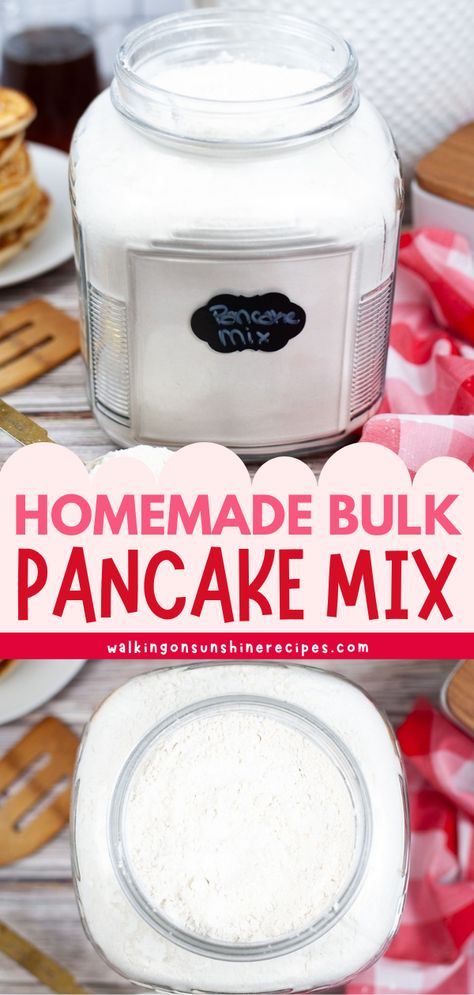 Bulk Pancake Mix Recipe, Soft Fluffy Pancakes, Homemade Pancake Mix Easy, Diy Pancake Mix, Homemade Pancake Mix Recipe, Easy Pancake Mix, Easy Homemade Pancakes, Pancake Mix Recipe, Homemade Pancake Mix