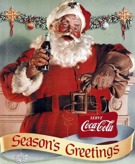 Coca Cola Santa Claus, Coca Cola Wallpaper, Santa Claus Pictures, Coca Cola Santa, Coca Cola Christmas, Always Coca Cola, Coca Cola Ad, House Cafe, Nostalgia Art