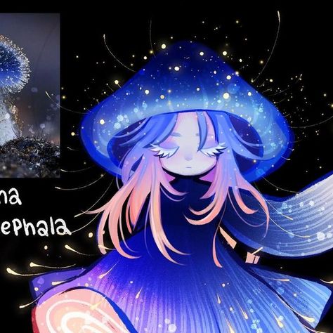 feef on Instagram: "#funguary day 1, Mycena subcyanocephala! Or Blue Bonnet mushroom. A newly discovered mushroom from Taiwan, found by @cho_fungi Has anyone had the chance to draw this mystical shroom yet? With this, Funguary has officially kicked off! very excited to see what sort of fungi creatures this month will bring. I'm taking a more relaxed approach this year, so I will not be doing all the prompts. Remember, you only have to do one drawing per week to fully participate! :)" Mycena Subcyanocephala Fungi, Elegant Blue Webcap Mushroom, Deathcap Mushroom, Mycena Mushroom, Mushroom Doll, Mushroom Character, Mushroom Outfit, Blue Mushroom, Mushroom Kingdom