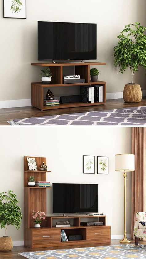 TV Units and Stands Best Tv Unit, Tv Cabinet Wall, Tv Cabinet Wall Design, Tv Stand Decor Living Room, Tv Stand Plans, Light Wood Dining Table, Wooden Tv Unit, Tv Stand Decor, Tv Stand Designs