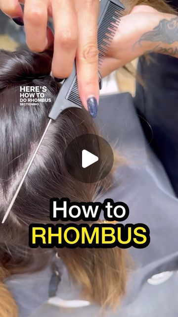 Emily Chen on Instagram: "Here’s why rhombus sectioning will get you all HOT & BOTHERED 😮‍💨🔥   It’s one of the most efficient ways to PACK in your foils in the blendiest, yummiest manner. This ALL DIAGONAL placement allows for maximum area coverage and maximum blend.   I went live a few times today during this color process. If you missed them, you can rewatch the 3-part series in subscribers (button on profile)  #emchenhair #saloneducation" Partial Highlight Placement, Color Placement Techniques, Hair Knowledge, Highlighting Techniques, Sunset Hair, Money Piece, Balayage Color, Hair Color Techniques, Color Techniques