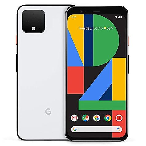 Google Pixel 4 XL - Clearly White - 128GB - Unlocked (Renewed) Google Pixel 4xl, Call Screen, Wall Mounted Medicine Cabinet, Google Pixel 4 Xl, Send Text, Night Sights, Backpack Keychains, Smart Plug, Solar Charger