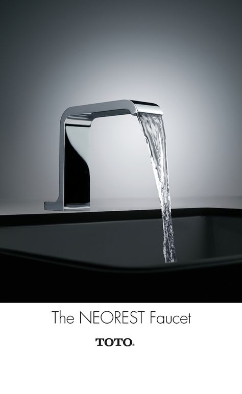 The TOTO NEOREST Faucet features a sleek chrome design that fits in modern, contemporary or small bathroom design styles. Toto Bathroom, Luxury Bathroom Sinks, Bathroom Design Styles, Chrome Design, Bathtub Design, Kitchen Shower, Lavatory Faucet, Small Bathroom Design, Design Styles