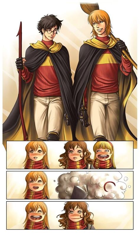 Hahaha Fanart Harry Potter, Art Harry Potter, Glume Harry Potter, Harry Potter Ron Weasley, Harry And Ginny, Harry Potter Ron, Images Harry Potter, Ron And Hermione, Harry Potter Anime