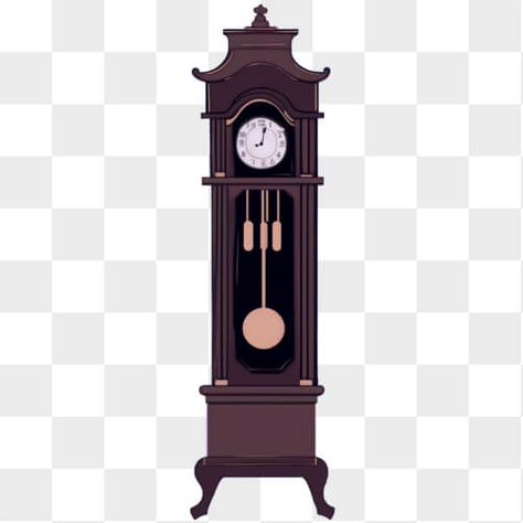 'The image features an old-fashioned grandfather clock, which is positioned on a black background. The clock appears to be in good condition and has been well-maintained over the years. There are two hands visible on the clock's face, suggesting that it may have been recently repaired or updated. Grandfather Clocks, Grandfather Clock, Clock Face, Black Background, A Black, Two Hands, Black Backgrounds, Old Fashioned, Over The Years