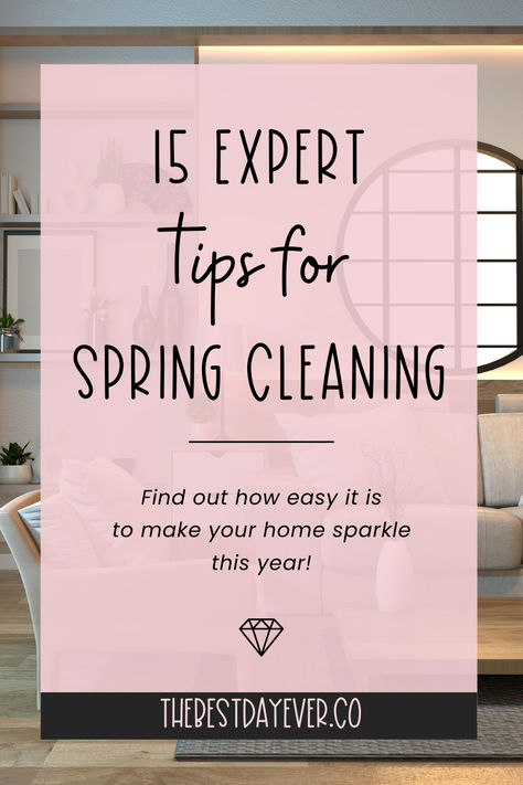 15 Expert Tips for Spring Cleaning: Find out how easy it is to make your home sparkle this year! Spring Cleaning Checklist Declutter, Ever Spring Cleaning Products, Easy Spring Cleaning Checklist, Spring Clean Checklist, Spring Clean Up, Life Hacks Every Girl Should Know, Spring Cleaning Hacks, Declutter Your Life, Design Your Life