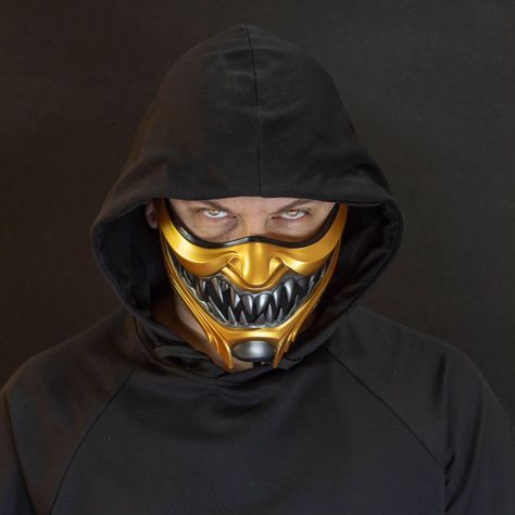 Scorpion Mask - Grandmaster’s Godai Mask MK11 #scorpion #cosplayukraine #cosplay #handmade #craft #mk11 #mortalkombat #mask #anotherfacecraft #etsyseller #etsyshop #gift Scorpion Mask, Mouth Mask, April 22, Scorpion, Ukraine, Etsy Seller, Mask, Etsy Shop, On Instagram