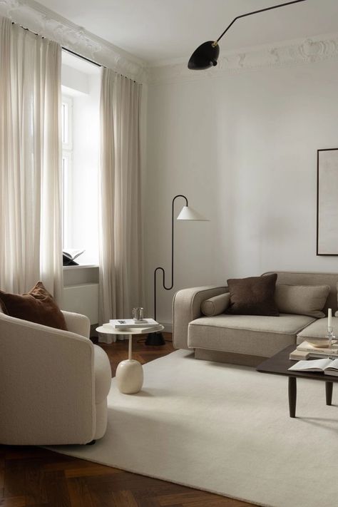 White sofa living room