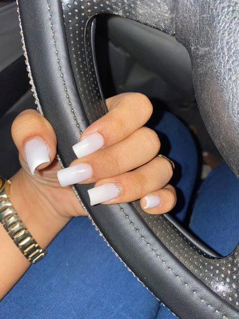 Trend nails for a nice girl in a car whith a marshmallow color, trend, nails, beauty, beautiful Marshmallow White Nails, Marshmallow Nails, Trend Nails, 2023 Nails, Nails Trend, Color Nails, In A Car, Nail Trends, White Nails