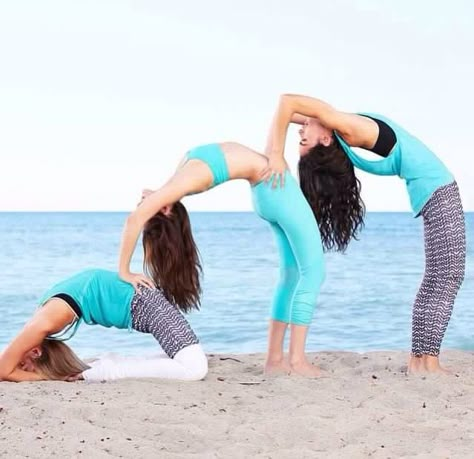 three person yoga bend into king pigeon pose. The family that practices yoga together stays together - 3 People Yoga Poses, Three Person Yoga Poses, 3 Person Yoga Poses, Two Person Yoga Poses, 2 Person Yoga, Group Yoga Poses, 2 Person Yoga Poses, Acro Yoga Poses, Yoga Challenge Poses