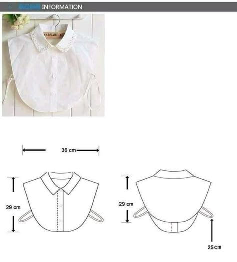 Sewing Collars, Collars Diy, Fake Collar, Couture Mode, Illustration Fashion Design, Sewing Design, Fashion Sewing Pattern, Diy Sewing Clothes, Collar Pattern