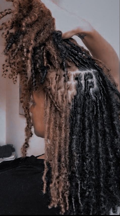 Locs Mixed Hair, Locs On Biracial Hair, Locs W Curly Ends, Real Looking Faux Locs, Coil Locs With Curly Ends, Real Locs With Curly Ends, Curly End Locs Natural, Biracial Locs, Locs 3b Hair