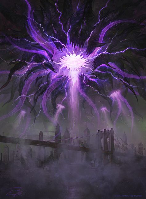 Azathoth, Alexandr Elichev on ArtStation at https://www.artstation.com/artwork/X4mE0 Dark Matter Powers, Azathoth Art, Cosmic Horror Aesthetic, Lovecraftian Horror, Super Powers Art, Eldritch Horror, Cthulhu Mythos, Cosmic Horror, 다크 판타지