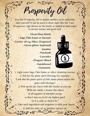 Prosperity Oil Recipe: Attract Good Fortune in Abundance! – Spells8 Prosperity Oil Recipe Diy, Abundance Candle Spell, Money Spell Oil Recipe, Abundance Spell Jar Recipe, Money Oil Recipes Hoodoo, Abundance Oil Recipe, Herbs For Abundance And Prosperity, Magick Oil Recipes, Attraction Oil Recipe