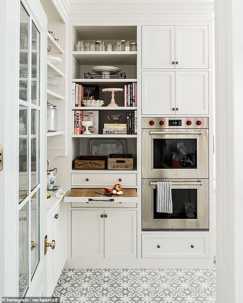 Storage Nook, White Pantry, Pantry Inspiration, Dirty Kitchen, Butler’s Pantry, Interior Design Process, Butlers Pantry, Prep Kitchen, Butler Pantry