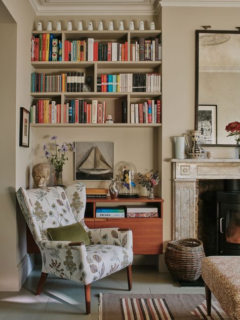 Living Room Knock Through, Credenza Dining Room, Alcove Shelves, House Shed, Bedroom Decor Inspiration, Fall Decor Ideas, London House, Dining Room Storage, Declutter Your Home